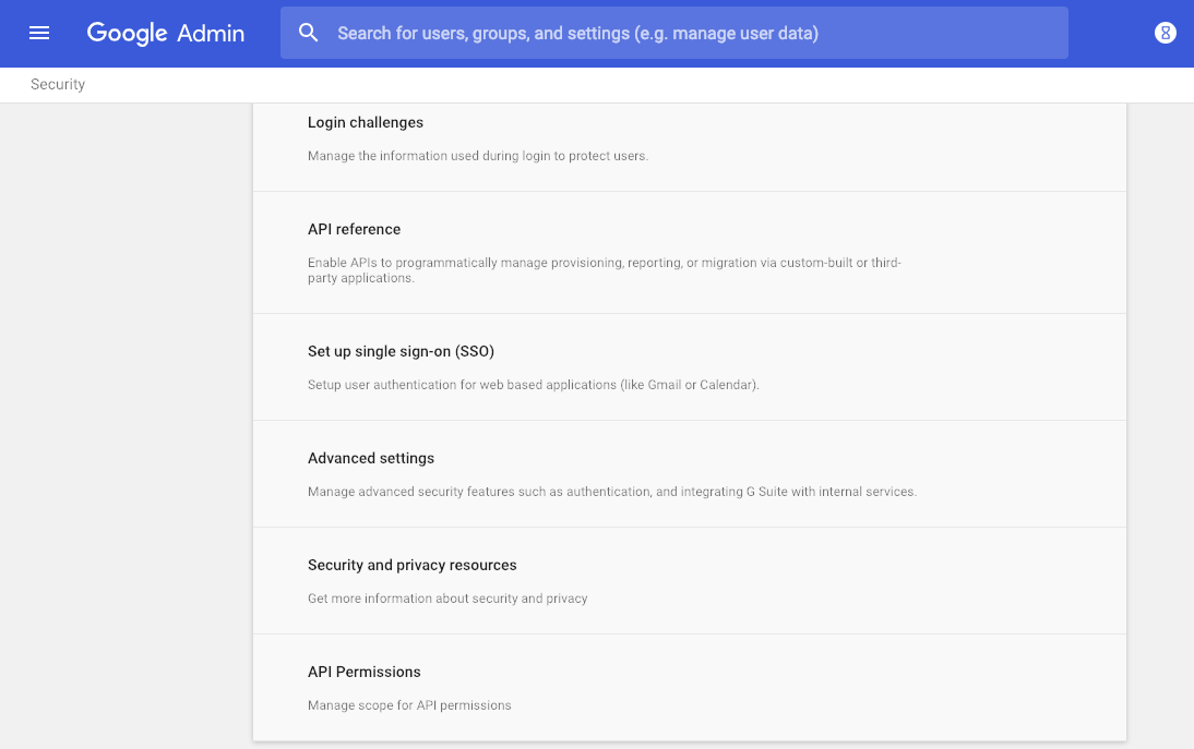 Các tùy chọn Thiết lập bảo mật trong G Suite (4)